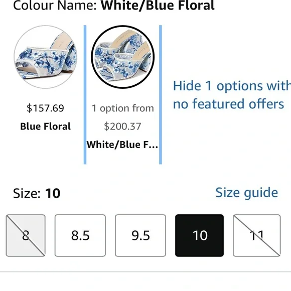 Betsey Johnson Blue Floral Women's Shoes New in original packaging - Picture 7 of 16